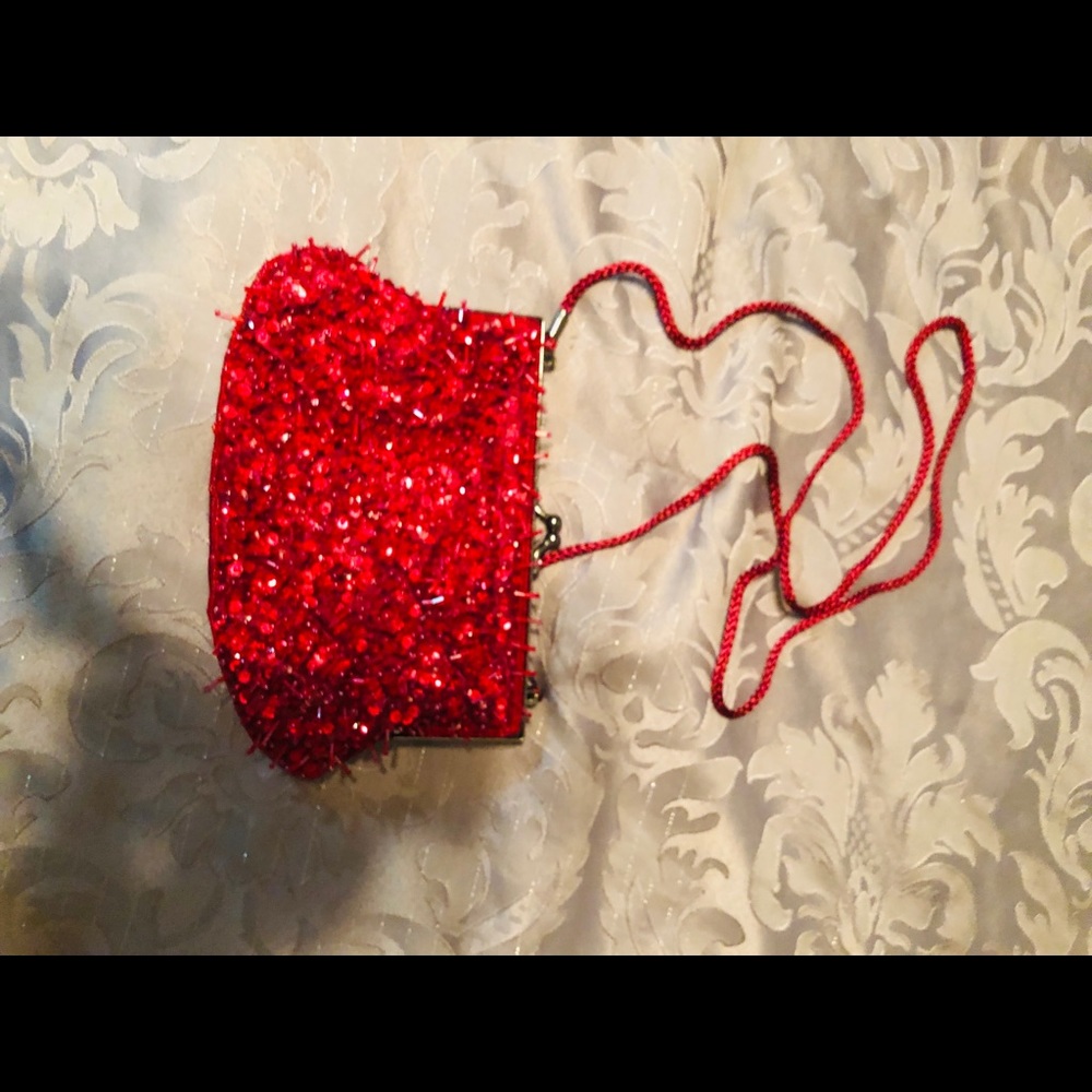 Red evening bag